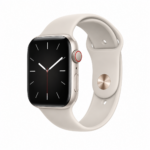 Smartwatch بسوار بيج فاتح (Starlight/Beige)